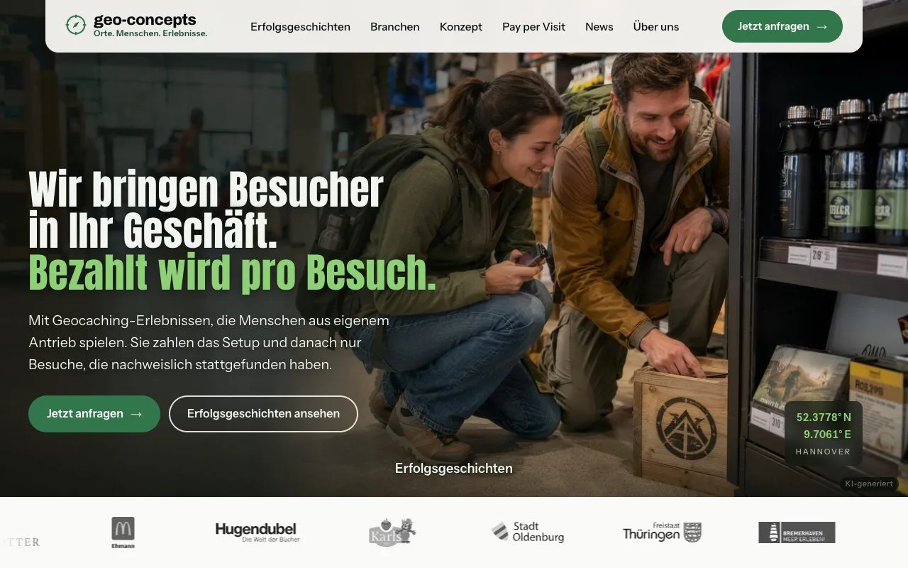Startseite von geo-concepts.de