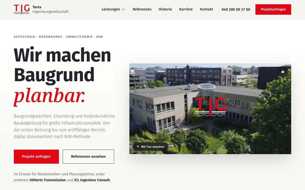 Startseite von terra-ing.de